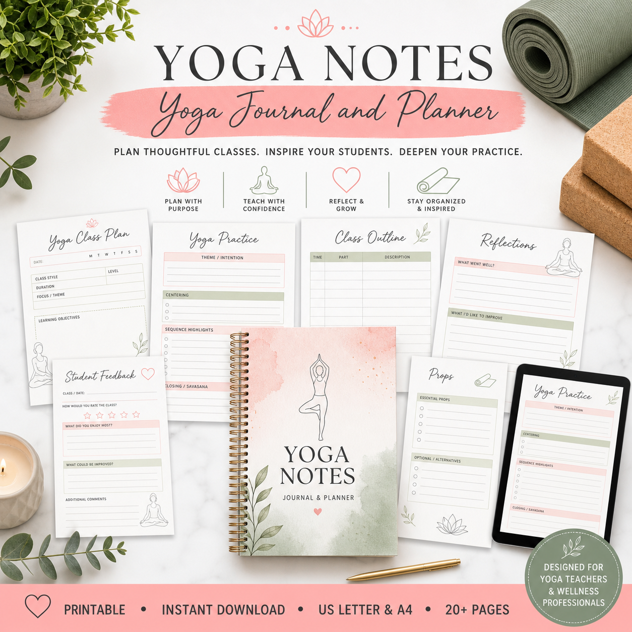 Yoga Journal & Planner